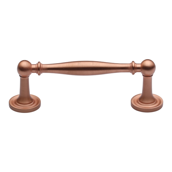 C2533 96-SRG • 096 x 121 x 38mm • Satin Rose Gold • Heritage Brass Elegant Cabinet Pull Handle